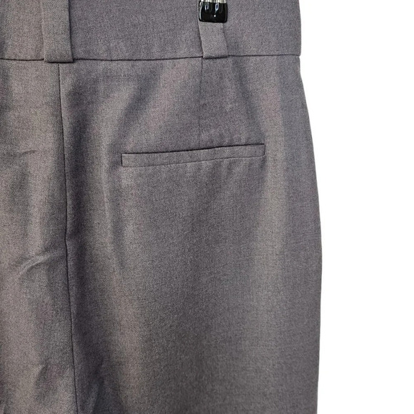 Theory Women's Sleek Flannel Straight Cuff Pant Size 10 Wool High Rise - Picture 9 of 11
